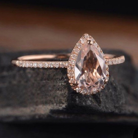 14k Rose Gold Morganite Ring - Picture 2 of 5